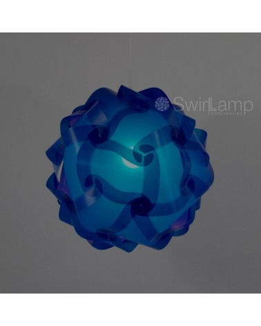 Swirlamp 42cm Donkerblauw