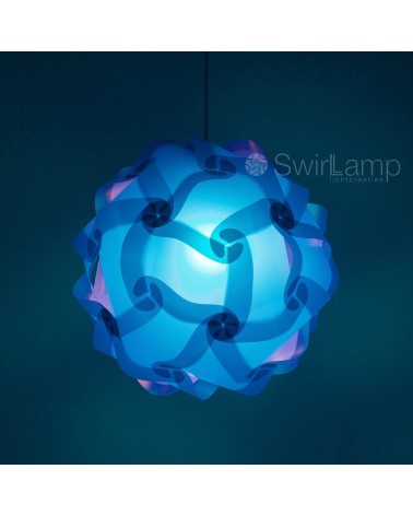 Swirlamp 42cm Donkerblauw