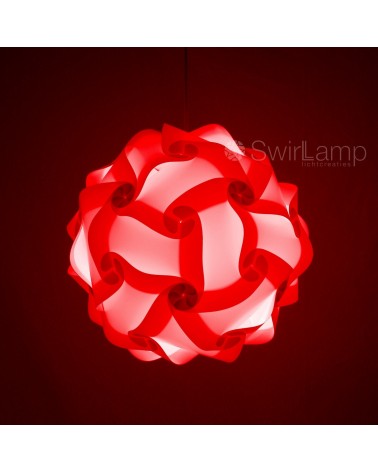 Swirlamp 42cm Roze
