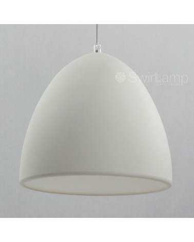 egglamp white - white silicone pendant