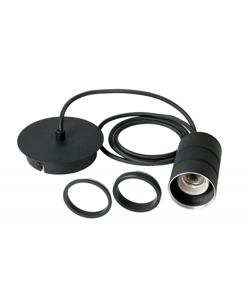 Industrial Black E27 pendel zwart voor XXL Giant LED Flex Filament