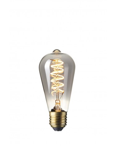 LED Dimbare Flex  Filament Rustieklamp 4W 100lm E27 Titanium