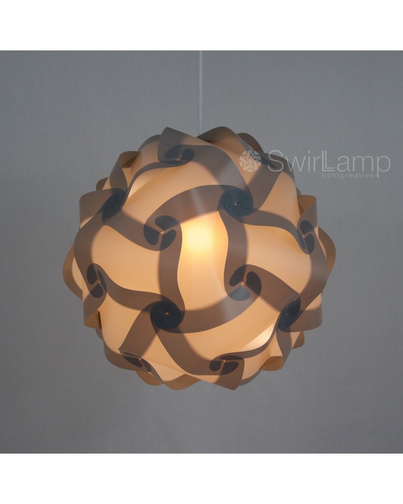 Swirlamp 42cm Grijze lampenkap
