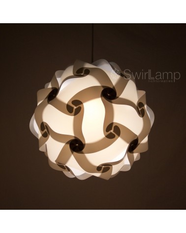 Swirlamp 42cm Grijze lampenkap