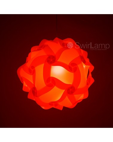 Swirlamp 42cm Red