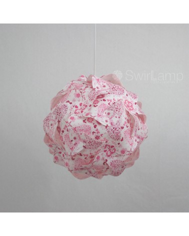 Swirlamp 30cm Pink Flowers